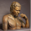 Quyang factory made artistic bronze male bust for sale